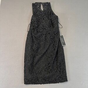J.Crew Pamela Dress Leavers Lace Black Size 8 Formal Wedding Cocktail NWT